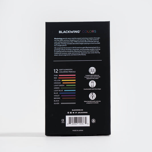 Blackwing Pencil COLORS (SET OF 12)