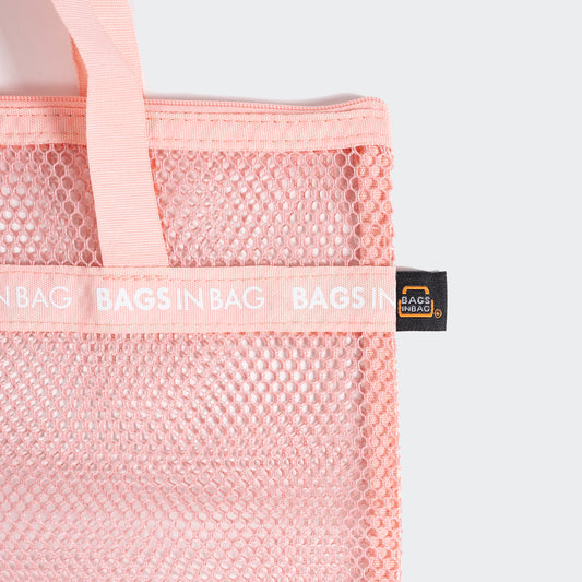 Mesh Travel Shower Caddy Tote Bag | Small | Pink