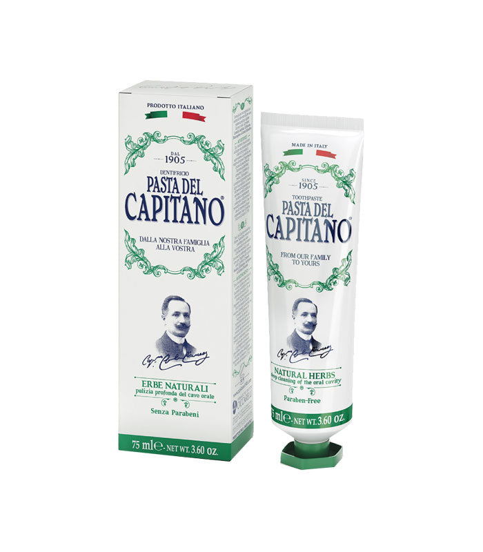 PASTA DEL CAPITANO 1905 Toothpaste Natural Herb - 3.60oz / 75ml